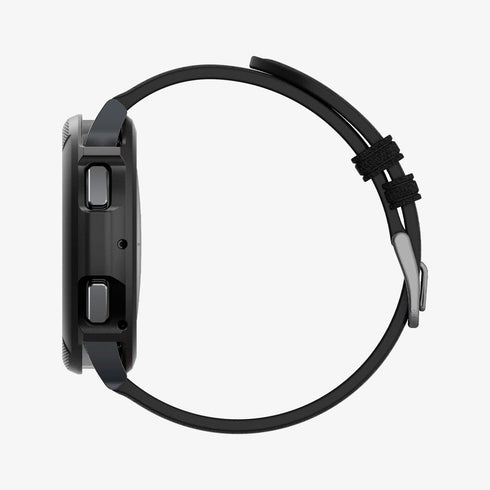 ACS06394 - Galaxy Watch 6 Classic (47mm) Case Liquid Air in matte black showing the front